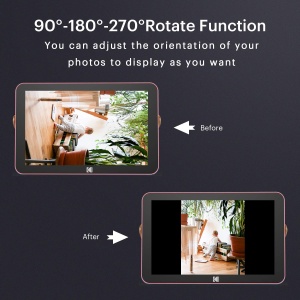 Cadru foto digital Kodak RWF-108, 10 inch, WiFi 6, 32 GB, roz - Img 9