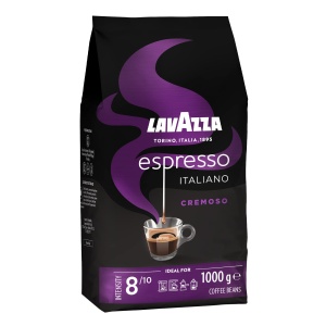 Cafea Espresso Lavazza Italiano Cremoso, 1 Kg, Arabica si Robusta, Intensitate 810