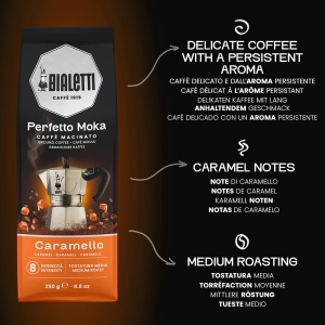Cafea Moka Bialetti Perfetto cu Aroma de Caramel 250 gr - Img 2
