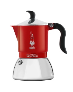 Cafetiera Bialetti Fiammetta Induction 4 cesti Rosu Compatibila Inductie