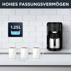 Cafetiera cu filtru Rowenta Adagio Milano CT3818 125L Termos inox Negru - Img 6