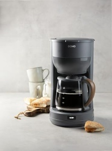 Cafetiera DOMO DO754K 125L 10 Cesti Design Modern cu Finisaj Lemn - Img 2
