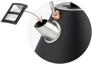 Cafetiera electrica Berdsen BD-701, 1.7L, 2200W, Negru - Img 9