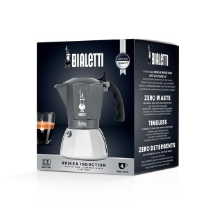 Cafetiera espresso Bialetti Brikka Induction 4 cesti argintiu compatibila cu plite inductie - Img 2