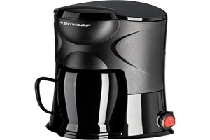 Cafetiera portabila Dunlop 07915, 1 ceasca, 24V, 170W, Negru