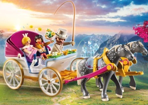 Cai cu trasura PLAYMOBIL Princess 70449, 60 piese, pentru copii de la 4 ani - Img 2