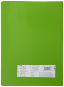 Caiet cu coperta din plastic Leitz 45641050, A4, 20 huse, verde - Img 2