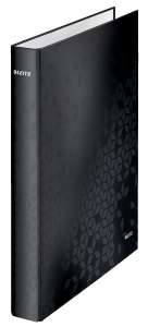 Caiet cu inele Leitz WOW A4 25 mm, negru, capacitate 230 foi - Img 2
