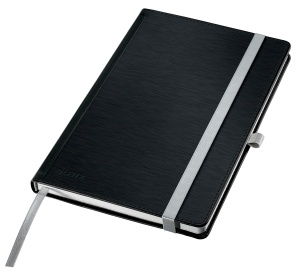 Caiet de notite Leitz Style A5, 160 pagini, hardcover, negru