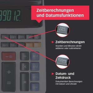 Calculatoare de birou Sharp EL-2607LG, imprimare rapida, 12 cifre, alb - Img 6