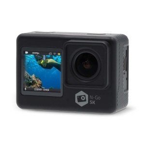 Camera de actiune Nedis Dual Screen 5K, 16 MP, rezistenta la apa, negru - Img 7