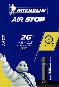 Camera de bicicleta MICHELIN C4 Airstop 26, Standard 35, 3547-622635 - Img 2
