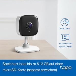 Camera de securitate cu camera IP Wi-Fi TP-Link Tapo C110 (rezolutie 3MP, audio pe 2 cai, detectare miscare, alarma sonora si luminoasa, viziune nocturna pana la 9 m, pana la 256 GB stocare locala pe card SD) Alb - Img 6