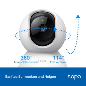 Camera de securitate Wi-Fi de interior Tapo TP-Link C200 360deg, FHD 1080P, Vedere pe timp de noapte, Detectare miscare, Audio bidirectional, compatibil cu Alexa si Google Assistant, pentru bebelusi/animale de companie - Img 4