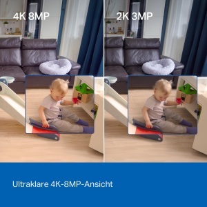 Camera de supraveghere interior Tapo C260, 4K Ultra HD, 8MP, rotire 360, detectie AI, microSD pana la 512GB - Img 2