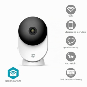 Camera de supraveghere Nedis SmartLife - Wi-Fi, 3MP Full HD, 110 unghi - Img 2