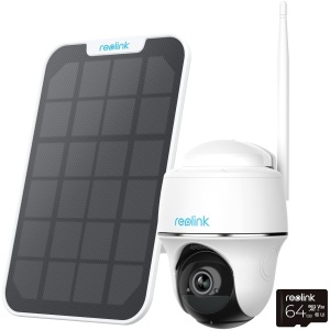 Camera de supraveghere Reolink Argus PT Plus, 4MP, WiFi, cu panou solar, 64GB