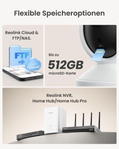 Camera de supraveghere Reolink E1 4MP 360deg Auto-Tracking Detectare persoane si animale - Img 8