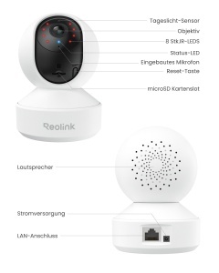 Camera de supraveghere Reolink E1 Pro, 5MP, WiFi, Auto-tracking, IR nocturn - Img 9