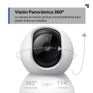 Camera de supraveghere Tapo C21A 2K 3MP vedere nocturna audio bidirectional miscare 360deg - Img 4