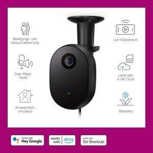 Camera de supraveghere WiZ pentru exterior, 1080P HD, IR nocturn, comunicare bidirectionala - Img 2