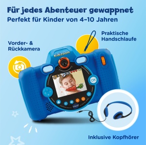 Camera digitala pentru copii VTech KidiZoom Duo FX, 5 MP, 2.4 inch, rezistenta - Img 2