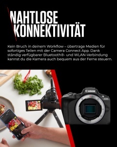 Camera foto Canon EOS R50, 24.2 MP, RF-S 18-45mm, compacta pentru vlogging - Img 8