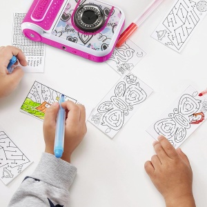 Camera foto VTech Kidizoom Printcam Rosa, 5 MP, cu 40 efecte, imprimanta inclusa - Img 6