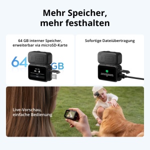 Camera portabila DJI Osmo Nano Standard Combo 64GB, 4K, senzor 11.3 - Img 5