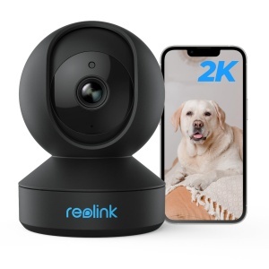 Camera supraveghere interior Reolink E1, 3MP, vedere nocturna, rotire 355, negru