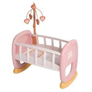 Camin pentru papusi Smoby Baby Nurse cu mobile, pentru papusi de max. 42 cm, din material reciclat