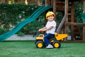 Camion de constructie CAT Play and Ride, 2-in-1, cu efecte de lumina si sunet - Img 3