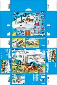 Camioneta de familie PLAYMOBIL 70088 cu accesorii de camping, 135 piese - Img 9