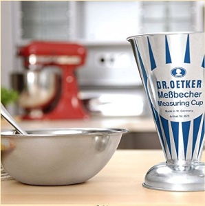Cana de masurare Dr. Oetker Nostalgie, 11x14,5 cm, din metal, design retro - Img 3
