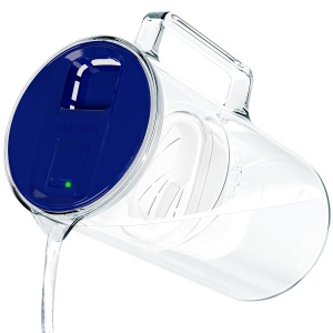 Cana filtranta Wessper D2 Borosilicat, 3L, cu LED, BPA Free, Albastra