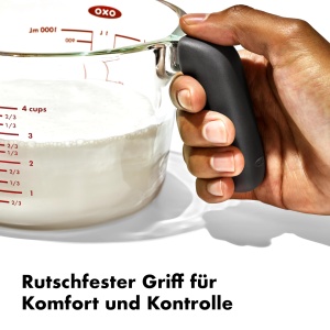 Cana gradata OXO Good Grips 1L din sticla borosilicata rezistenta la temperaturi inalte - Img 6