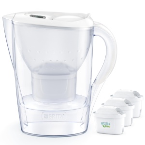 Canistra filtrare apa Brita Marella, 2.4 l, 3 filtre Maxtra Pro, alba - Img 3