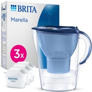 Canistra filtrare apa BRITA Marella, 3 cartuse MAXTRA PRO, 150 litri