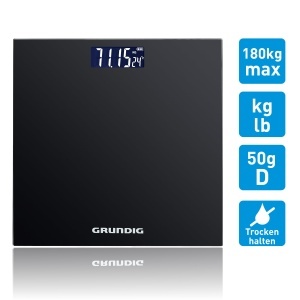 Cantar de baie Grundig Digital - Cantar pentru persoane de pana la 180 kg - Cantar pentru masuratori ale greutatii corporale in kglb - Cantar corporal - Img 2