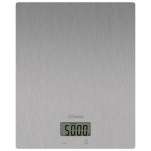Cantar de bucatarie digital Bomann KW 6086 CB, 5kg, extra plat, inox