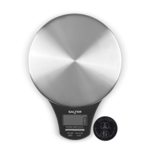 Cantar de bucatarie digital Salter, capacitate 5 kg, platforma din inox, functie de masurare a lichidelor