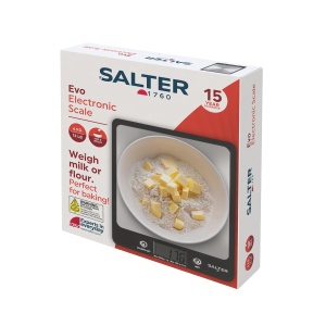 Cantar de bucatarie digital Salter, platforma din inox, capacitate 6 kg, functie Tara - Img 3