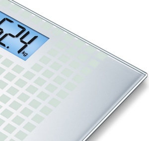 Cantar digital Beurer GS 206 Squares 150 kg Sticla securizata Gri - Img 4