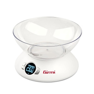 Cantar electronic de bucatarie Girmi PS04, 1.8L, alb, display mare