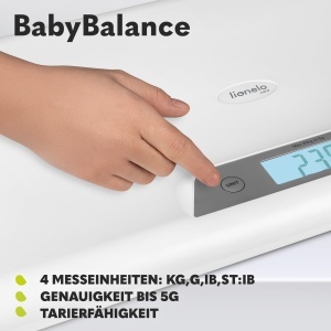 Cantar electronic pentru bebelusi Lionelo BabyBalance afisaj mare functie de tarare capacitate 20 kg - Img 5