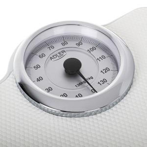 Cantar mecanic de baie Adler AD 8180 - Greutate corporala - Cantar analogic de fitness - Capacitate 136 kg - Cadran 15 cm - Suprafata antiderapanta - Usor de citit - Calibrat cu buton - Img 3