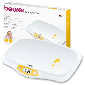Cantar pentru bebelusi Beurer BY 80, capacitate 20 kg, functie Tara si Hold