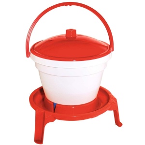 Cantar pentru pasari Kerbl 12L, din plastic, cu suport stabil