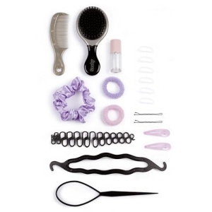 Cap de coafat pentru copii Smoby My Beauty Blond, 19 accesorii, secret de depozitare - Img 3