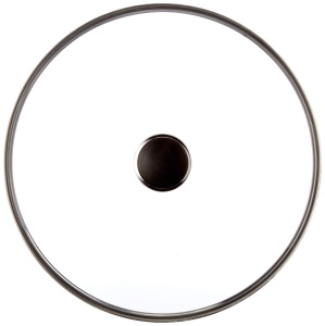 Capac de sticla Ballarini 1013096810, 32 cm, cu margine din otel inoxidabil, gri - Img 2